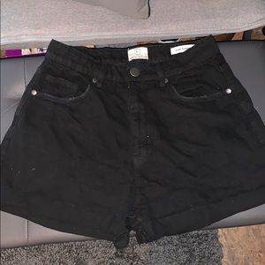 High Rise  flashback Jean Shorts